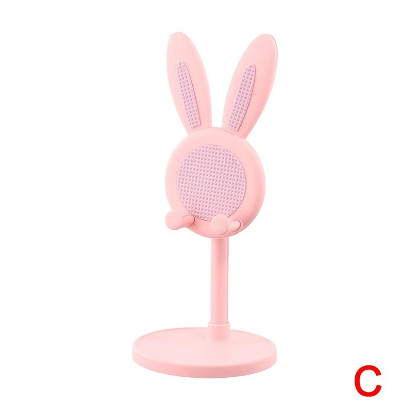 Cute cartoon bunny phone stand, universal tablet stand, adjustable, telescopic, height-adjustable, lazy stand